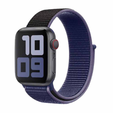 Ремешок Nylon loop для Apple Watch 38/40/41mm Midnight blue/black Ремешок Nylon loop для Apple Watch 38/40/41mm Midnight blue/black